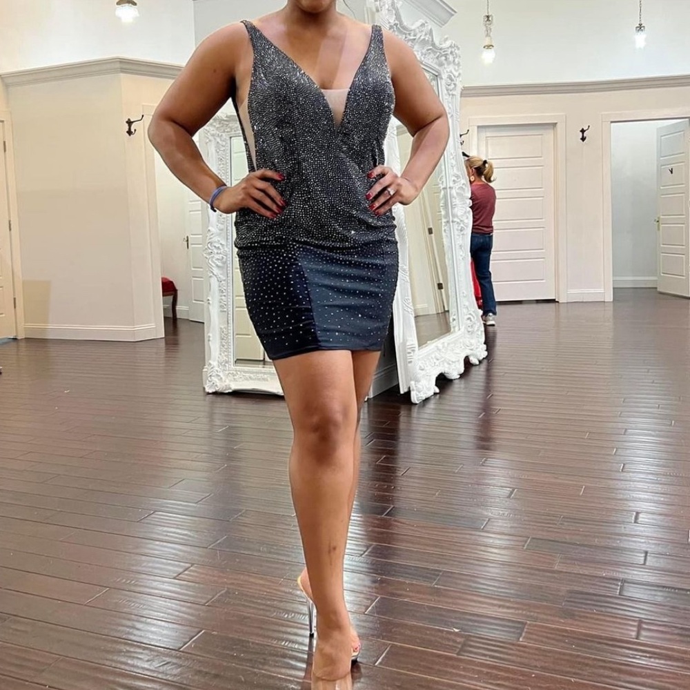 Black Sherri Hill Cocktail Dress